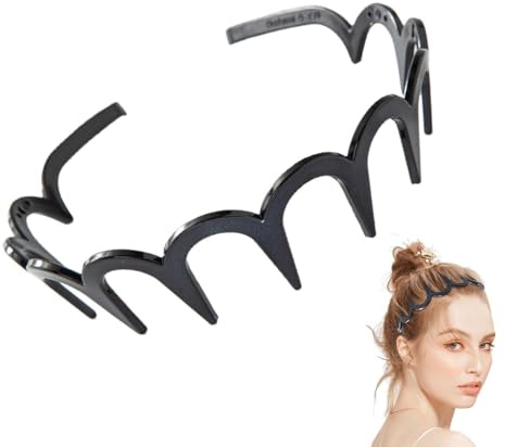 Diadema Z - Banda De Pelo Con Dientes, Accesorio De Antideslizante Para Lavado De Cara, Peinado Ondulado Y Uso Diario Para Hombres Y Niñas
