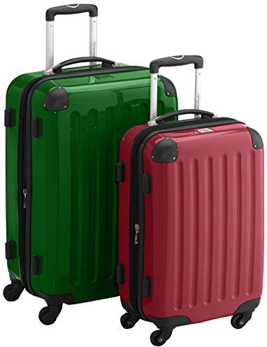 HAUPTSTADTKOFFER - Alex - 2er Kofferset Hartschale glänzend, mittelgrosser Koffer 65 cm + Handgepäck 55 cm, 74 + 42 Liter, TSA