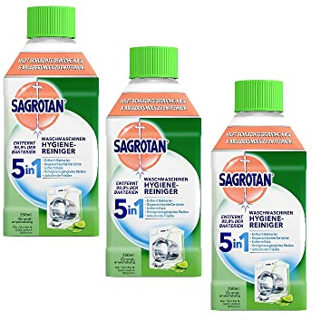 Sagrotan Waschmaschinen Hygiene-Reiniger – Maschinenreiniger für eine hygienische Waschmaschine – 3 x 250 ml Reiniger im praktischen Vorteilspack