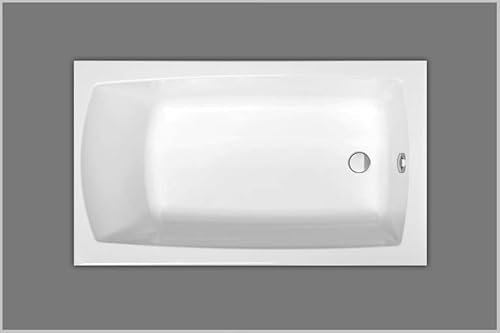 Vasca da bagno in acrilico Rettangolo Bianco 120 x 70 cm x41 cm