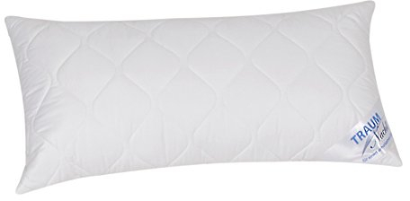 Traumnacht Cozy - Kopfkissen mit Bezug aus softer Mikrofaser, Öko-Tex zertifiziertes Kopfkissen mit Reißverschluss, 40x80 cm, produziert nach deutschem Qualitätsstandard