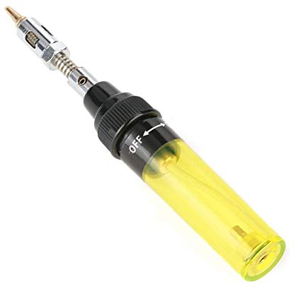 Penna Saldatore a Gas Ricaricabile - Cordless Butano Gas di Saldatura della Penna del Ferro Strumento Forma (Giallo)
