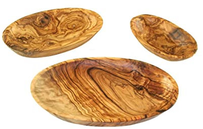 D.O.M.® Ciotola ovale in legno d'ulivo (lunghezza ca. 9 cm (mini)