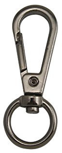 Fenggtonqii Karabinerhaken mit Drehgelenk, oval, 1,4 cm Innendurchmesser, 15 Stück