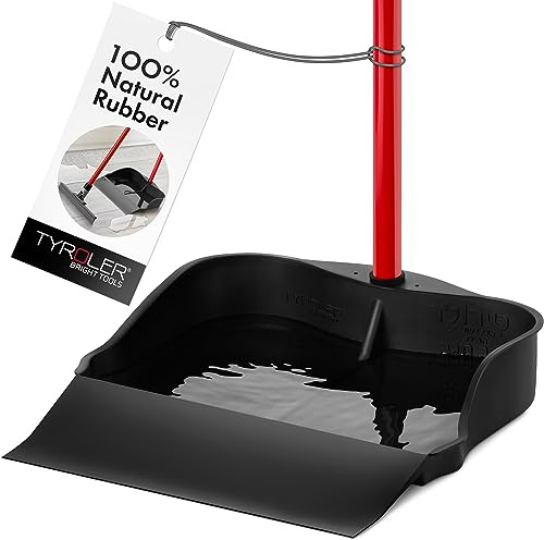 Tyroler WaterPan | Extra Groß | 100% Naturkautschuk | 30cm Kopf | 105cm Anti-Rost Stiel | Für Nass- und Trockenbodenreinigung Innen und Außen | Extra Strapazierfähig