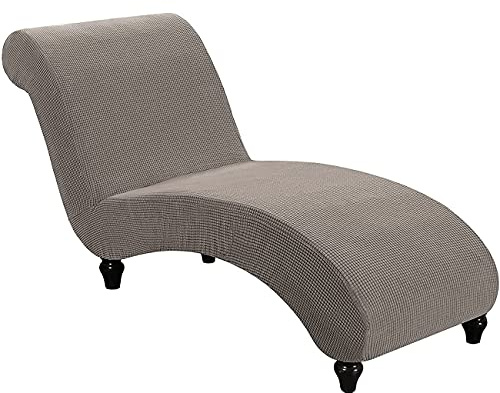YSLLIOM Chaiselongue Schonbezüge, Liegesessel Stuhlbezug, Relaxliege Deluxe Stuhlbezüge, Schonbezug Stretch rutschfest, Maschinenwaschbar (Taupe)
