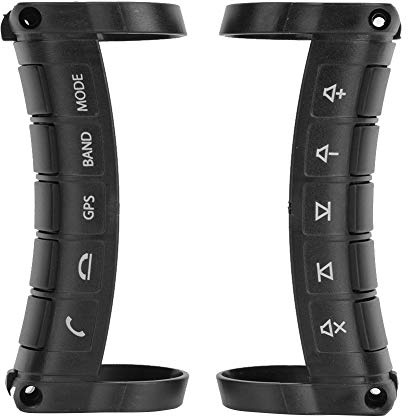 Ymiko Volant de Voiture Universel Télécommande Téléphone Portable Contrôleur Bluetooth Commande au Volant sans Fil DVD Boutons de Navigation Contrôleur