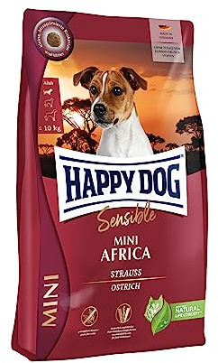 Happy Dog Sensible Mini Africa 4 kg | Torrfoder med bukett - spannmålsfri, små kroketter, för små hundar