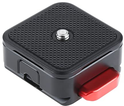 Aupoko Quick Release Plate 1/4 to 3/8 Compatible with Arca Swiss | Cl01 Claw Quick Release Plate with 2 Buttons for DSLR/Micro SLR/Digital Camera/Stabiliser/Tripods