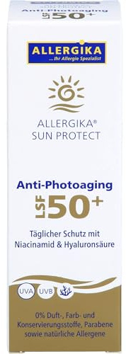 ALLERGIKA Sun Protect Anti-Photoaging LSF 50+ sehr hoher Schutz vor vorzeitiger Hautalterung bei sensibler, trockener Haut, 50 ml Creme