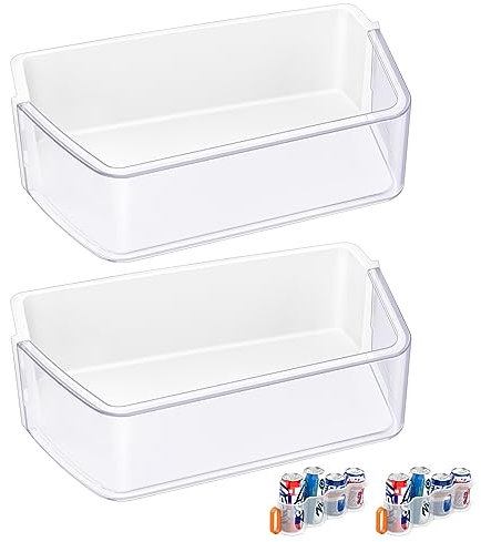 [2 PACK] UPGRADED DA97-17255A Refrigerator Door Bin Compatible with Samsung Refrigerator Door Shelf Replacement, Right Fridge Door Shelf Parts AP6784023, RF265BEAESG, RF265BEAESR, RF262BEAESR Door Bin