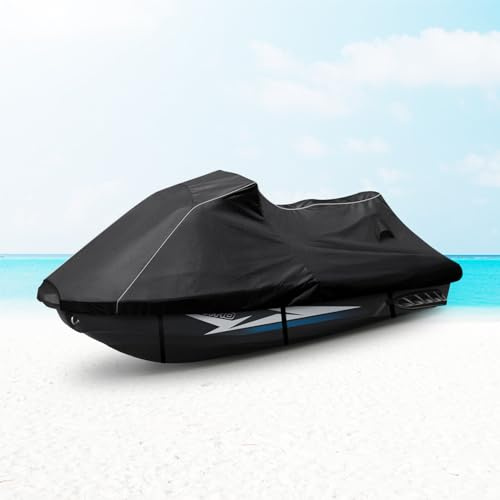 Funda impermeable para moto acuática Yamaha 2012-2018 FX Cruiser HO/SHO/SVHO, 600D Oxford a prueba de rayos UV, cubierta de Jetski Waverunner remolcable con rejillas de ventilación, tiras reflectantes