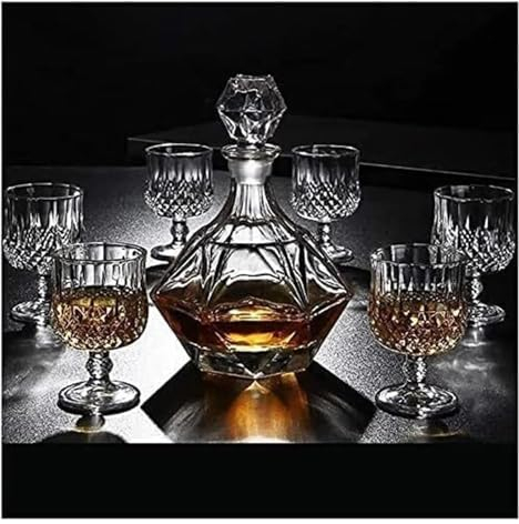 Decanter per vino rosso, decanter per whisky, Decanter Decanter Decanter for vino Decanter e set di bicchieri Decanter in vetro 100% 800 ml