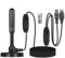 MEgegulo Antenne TV haute définition portable intérieur/extérieur, réception à 360 °, antenne TV gratuite à gain élevé, antenne TV prend en charge 4K 1080p VHF/UHF, HDTV double amplificateur de signal