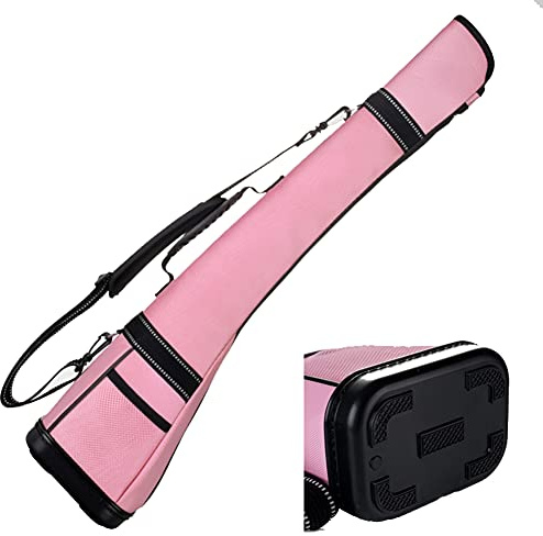 Golftaschen für Männer, Leichte Golftasche, einfach zu tragende Tasche mit Reiseschulter, Organizer for Golfschläger mit großem Fassungsvermögen for Damen und Herren(Pink A)