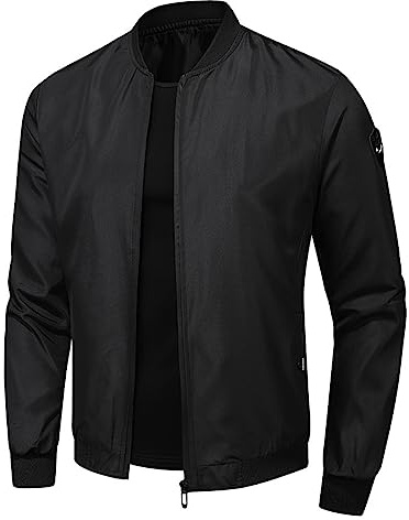 Giacchetto Primaverile Uomo- Giacca Bomber da Uomo, Giacca da Baseball Casual Giacca College Senza Cappuccio Jacket Cappotto Unisex Varsity Giubbotto Uomo Primavera Outdoor Quotidiana Stile Casual