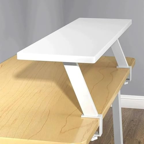 ALGFree Klemmbares Schreibtisch Organizer Regal, Adjustable Desk Shelf 80cm | Clamp Schreibtischregal Klemmbar Aufbewahrungsregal Erhöhter Schreibtisch Organizer mit Klemme Adjustable Tischverlängerung