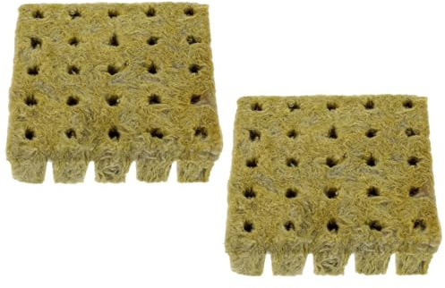 IWOWHERO Lot de 50 Blocs de Terreau pour Semis 25x25x40 Mm, Substrat Hors-Sol Léger et Aéré, Cube Nutritif pour Pépinière, Culture Hydroponique et Bouturage en Jardinage