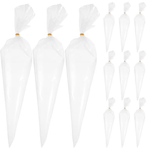 TOMETURE 50pcs Mortar Piping Bag Tear Resistant Tile Grout Bags Hdpe Material Applicator for Grout Joint Paving Masonry Sealing and Filling Tool