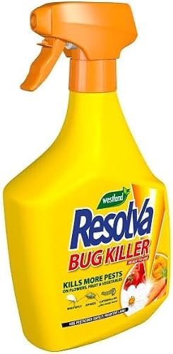 Resolva Bug Killer 1L Ready to Use Insecticide, Fast Acting Pest Control for Aphids, Whitefly, Caterpillars, Beetles & Thrips on Flowers, Fruit & Vegetables