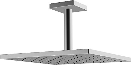 Hansa Kopfbrause HANSAVIVA 04190340 mit Deckenverbindungsrohr, Brausekopf 250x250mm, verchromt