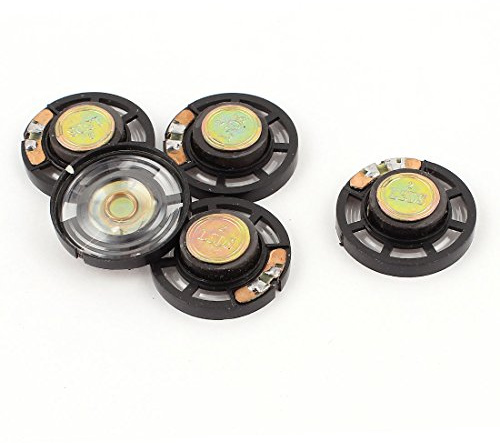 sourcing map 5Stück 0,25 W 8 Ohm Interne Magnet Mini Musik Lautsprecher Speaker 29mm Dia de DE de