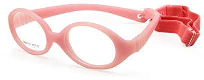 Flexibel ingen skruv flicka glasögon storlek 41/15 med snöre pojkar glasögon bälte barn glasögon böjlig säker baby, ROSA