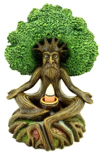 Puckator Wise Old Tree Man of the Forest Backflow Incense Burner - Home Zen Meditation Decor Accessories Incense Waterfall Cone Burner Spiritual Feng Shui Gothic Relaxation Gifts Gift Desk Ornaments