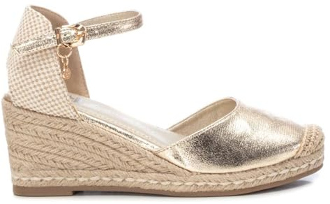 XTI Damen 142334 Espadrilles, Gold, 38 EU