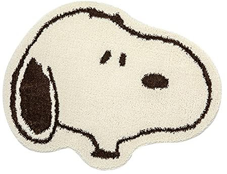 Non-slip Household Snoopy Printed Door Mat Indoor Floor Area Mat Machine Washable Floor Mats Thick Washed Lamb Velvet Carpet Area Rug,For Livingroom Bedroom Sofa Coffee Table Swing Chair Bed Side