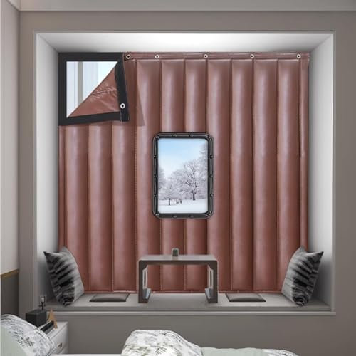 Wärmeschutzvorhang Thermo Türvorhang Thermofolie Fenster Gegen kälte Panel-Isolierung Thermovorhang Winddicht Klimaanlage Indoor Fenster Isolier Kit (40x70cm)