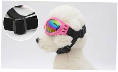 ORFOFE 1stück Hundesonnenbrille Mit Uv-Schutz Faltbare Haustierbrille Für Optimale Augenschutz Einstellbare Kopf Und Kinnriemen Für Aktive Hunde Schwarz