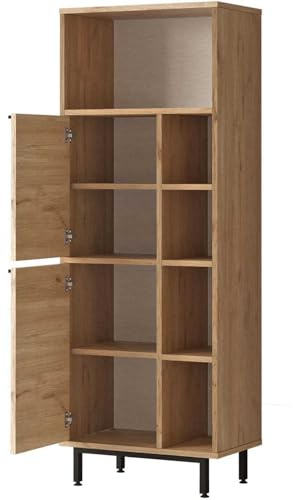 Badezimmerschrank Woody Fashion | 160 x 36 x 45 cm | Nussbaum-Design