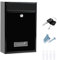Post box, Letter Box for Outside, Waterproof Wall Mounted Letterbox for Mails Stylish Secure Mailbox Wall Mounted for Home and Office