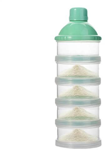 Mjölkpulverdispenser | Bärbar stapelbar doserare, 5-lagers stapelbar mjölkpulverbehållare för snacks, mjölkpulver, snacks,