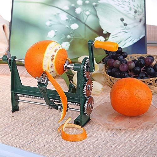 Pelador manual de naranjas, herramienta de pelado manual de acero inoxidable para preparar naranjas sin esfuerzo en la cocina