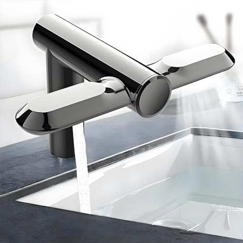 GJBMXSM Robinet à Capteur 2 en 1 avec Sèche-Mains, Lavage Et Séchage Automatiques sans Contact, Sèche-Mains Haute Vitesse Induction d'air Chaud/Froid, pour Toilettes Publiques Et Cuisines