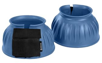 4Horses Hufglocken Classic, robuster Pferde-Hufschutz aus Gummi, Doppelklettverschluss, Schutz vor Ballentritten