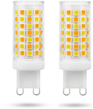 Aseoacc G9 LED Wi-Fi Glühbirne Dimmbar, 3-in-1 Smart-Lampe,4W ≙ 40W, 500 LM, Einstellbare Farbtemperatur (Warmweiß, Naturweiß, Kaltweiß), 360° Birne, Steuerung per Smart Life/Tuya App, 2er Pack