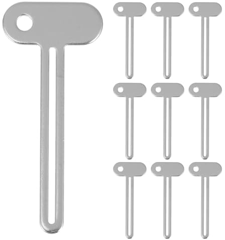 VILLFUL 10pcs Manual Metal Toothpaste Squeezer Tube Key Effortless Squeeze Device for Cosmetic Food Tubes Travel Dispenser for Home Hotel Bathroom Use