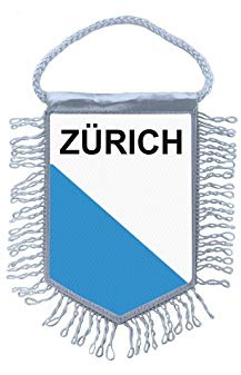 Akachafactory Wimpel mini Flagge Fahne flaggen miniflagge Schweiz Zurich