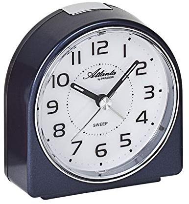 Atlanta Wecker ohne Ticken Quarz Analog Blau - 1932-5