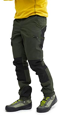 RevolutionRace Herren Nordwand Pants, Hose zum Wandern und für viele Outdoor-Aktivitäten, Forest Green, XXL