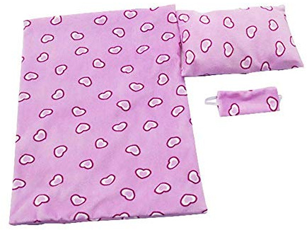 Yeaser Accessoires de lit de poupée pour poupée American Girl de 45,7 cm – Sac de couchage, oreiller, couvre-yeux, jouets, cadeau de Noël (#B)