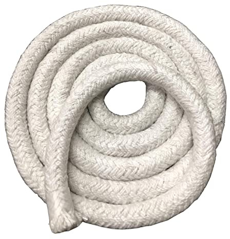 Jonoisax Seildichtungen-Keramikfaser-Seildichtungen, Rundgeflechte, Hochtemperaturdichtungen Für Kesselofenguss,6mm*10m