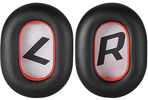 Yizhet Cuscinetti Cuffie Compatibile con Plantronics BackBeat PRO 2 | per Plantronics Voyager 8200 UC, Padiglioni Cuffie di Ricambio in Pelle Proteica e Memory Foam, 1 Paio, Nero