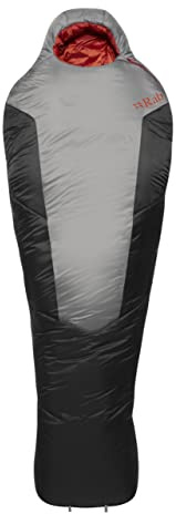 Rab Solar Ultra 3 Schlafsack, Granite, Regular Left
