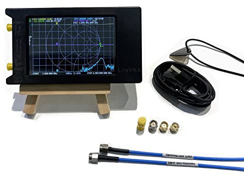 -J Nuovo LiteVNA-64 50KHz-6.3GHz LiteVNA 4Inch Touch Screen Vector Network Analyzer UHF Antenna Analizzatore di
