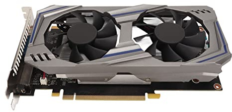 Tosuny Carte Graphique de Jeu 550Ti, Carte Graphique Discrète 4 Go 128BIT GDDR5 PCIE 2.0, Cartes Vidéo PC à Double Ventilateur avec HD MI, VGA, Port DVI, API DirectX 11