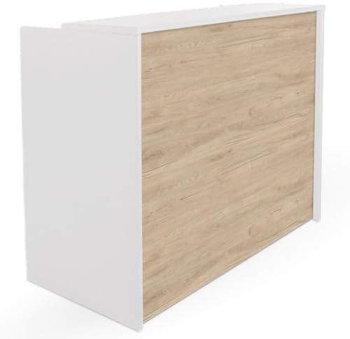Genérico OFILIKE. Mostrador Compact. Mostrador de Recepción para Oficina. Fácil Montaje. (Roble) (60cm Ancho)